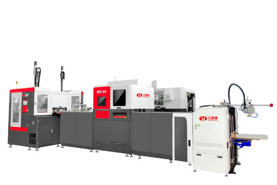 LY-HB2500CK آلة صنع صناديق صلبة مع وضع ذراع الروبوت المرئي مع نظام الكاميرا المتعددة الألمانية لصنع صناديق دقيقة